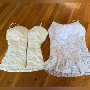 White Lace Tops Set
